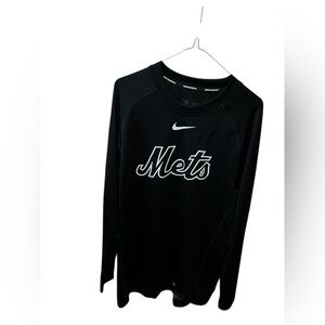 Nike Black Mets Crewneck Long Sleeve